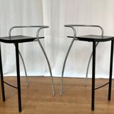 Pair of designer bar/kitchen stools "Rio", PASCAL MOURGUE for ARTELANO
