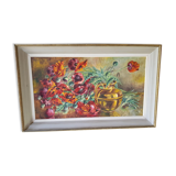 Ancien tableau huile Sur Toile D. Perreau