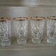 4 vintage water glasses