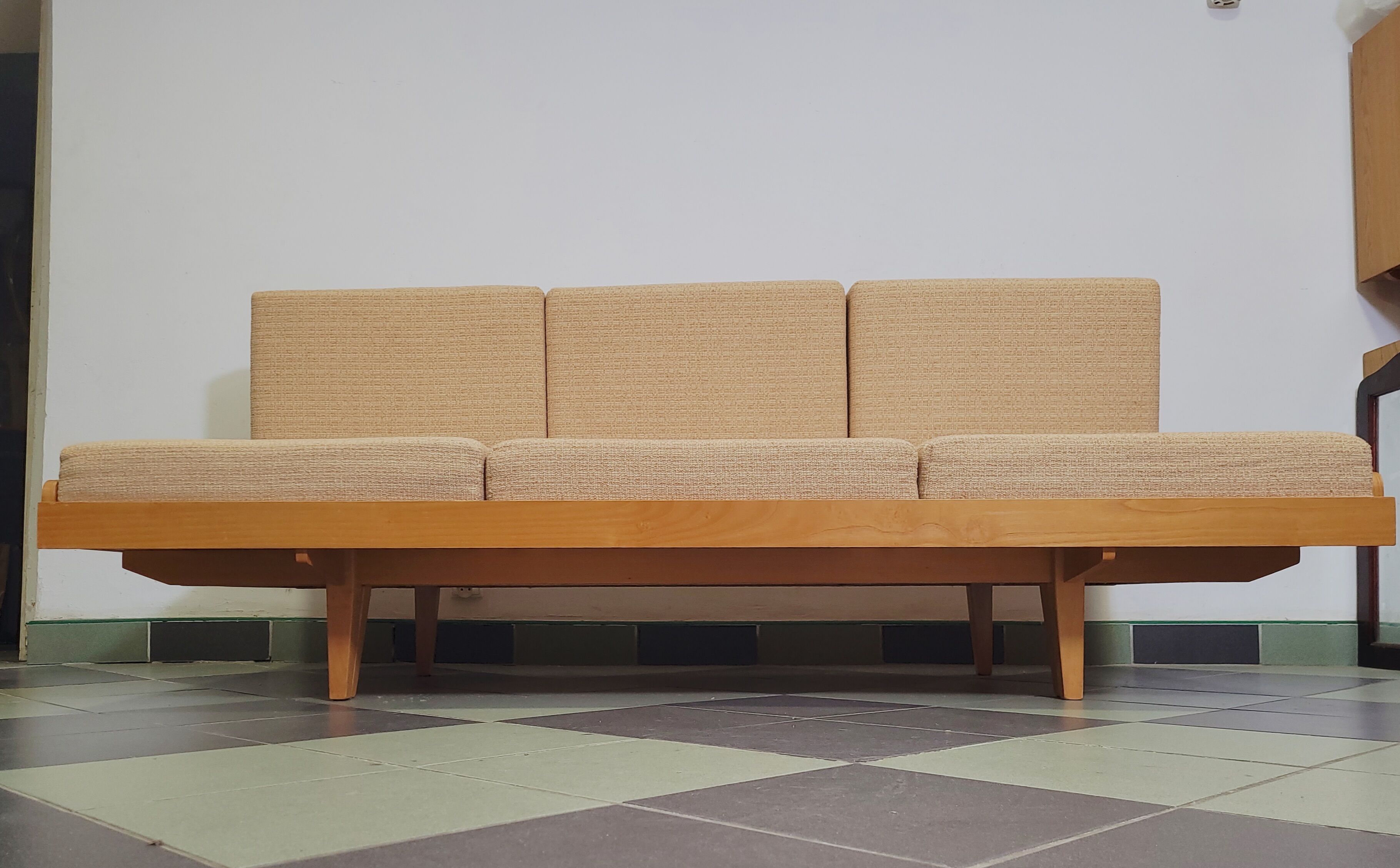 Folding sofa Jitona design Czechoslovakia 1970s