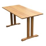 Vintage shaker dining table in oak minimalist design 70's