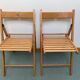 Paire de chaises pliantes