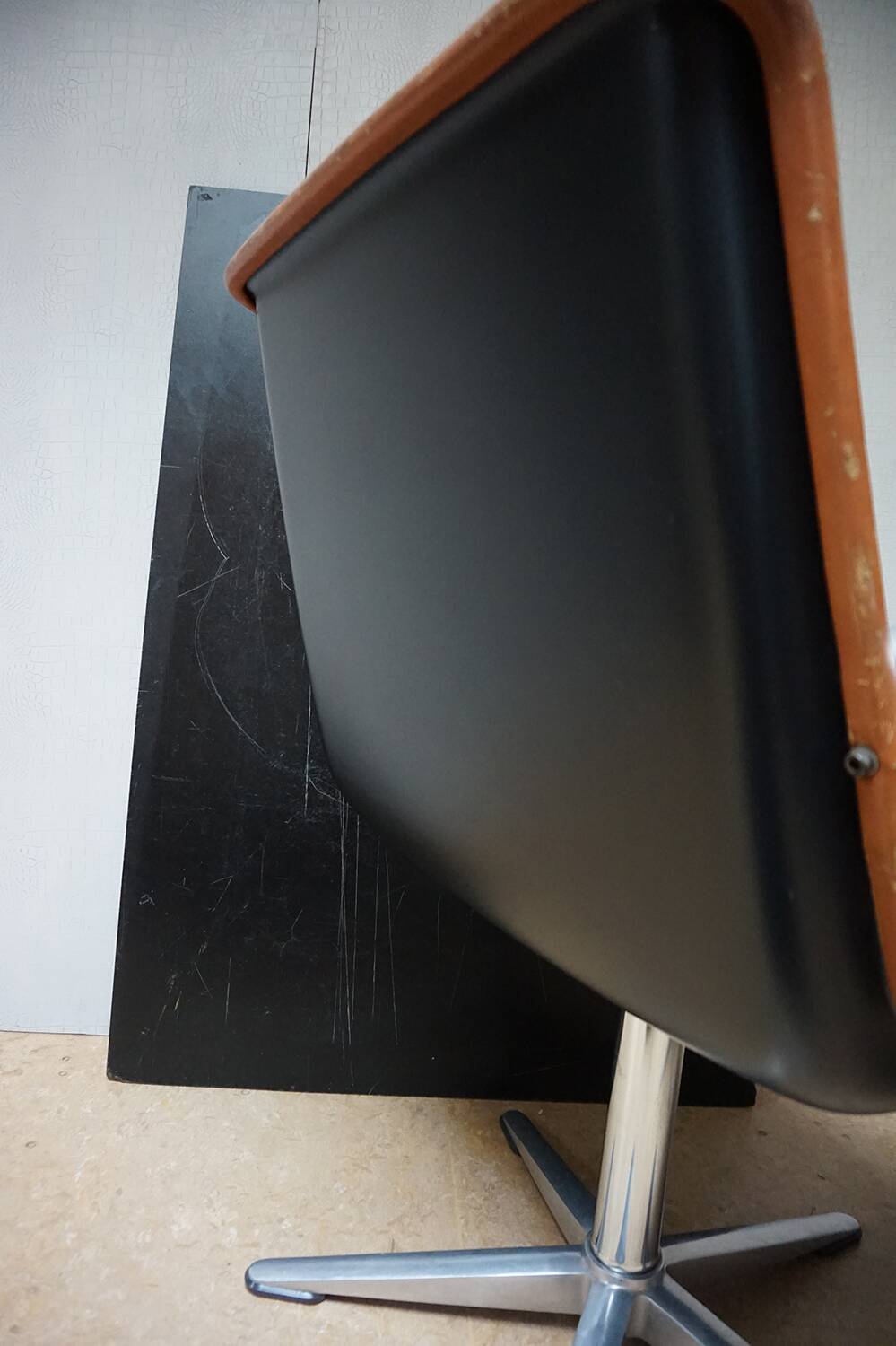 Cognac leather armchair by Delta 2000 for Wilkhahn, Germany, 1960s