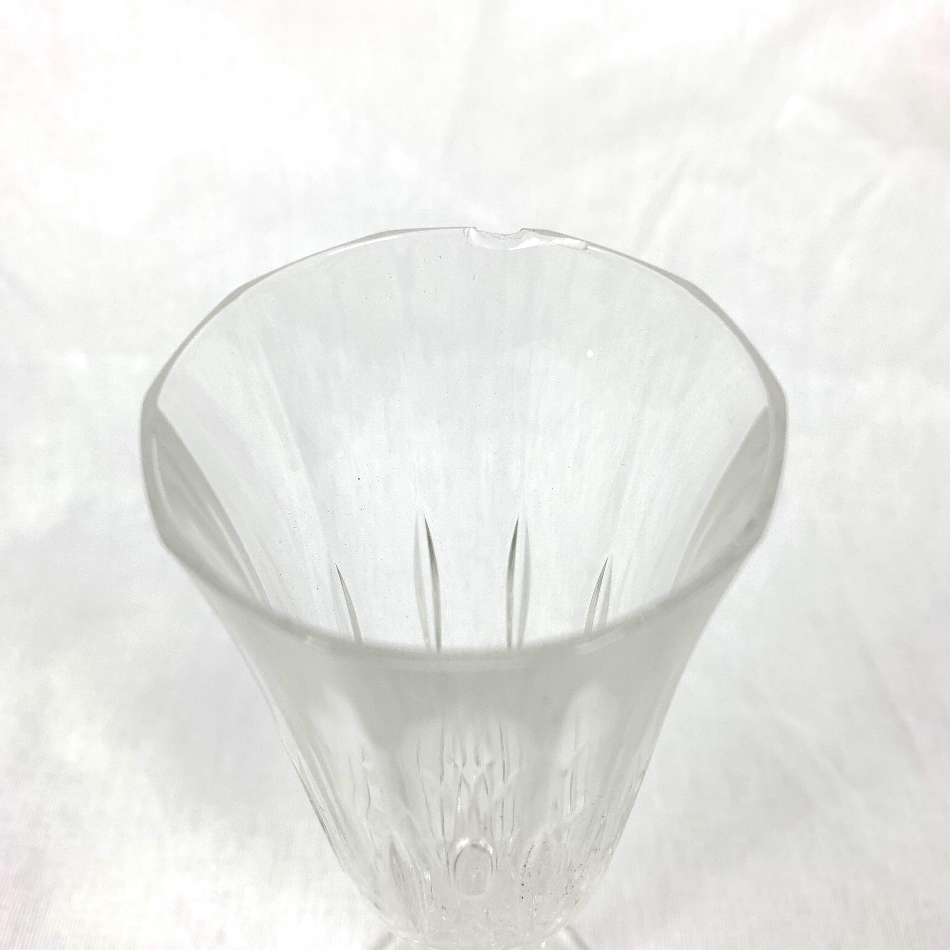 Set of 4 Crystal champagne flutes
