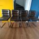 4 vintage 70s design chairs, Bauhaus/Breuer style