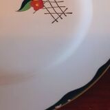 6 flat earthenware plates Charbonnier-Salins circa 1930