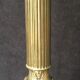 Bronze lamp foot fluted barrel with capitals