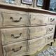 Antique solid oak chest of drawers – Louis XV style – 3 drawers