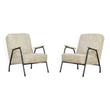 Set of two rare Pierre Guariche lounge chairs for Trefac Belgium