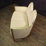 Canapé Art Déco en bois doré Parcel