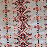 Vintage carpet Uzbek Bukhara handmade 127cm x 173cm 1960s, 1C491