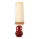 Ceramic Tall Enamelled Lamp in Red Tones Anonymous Artist France Vallauris 1960
