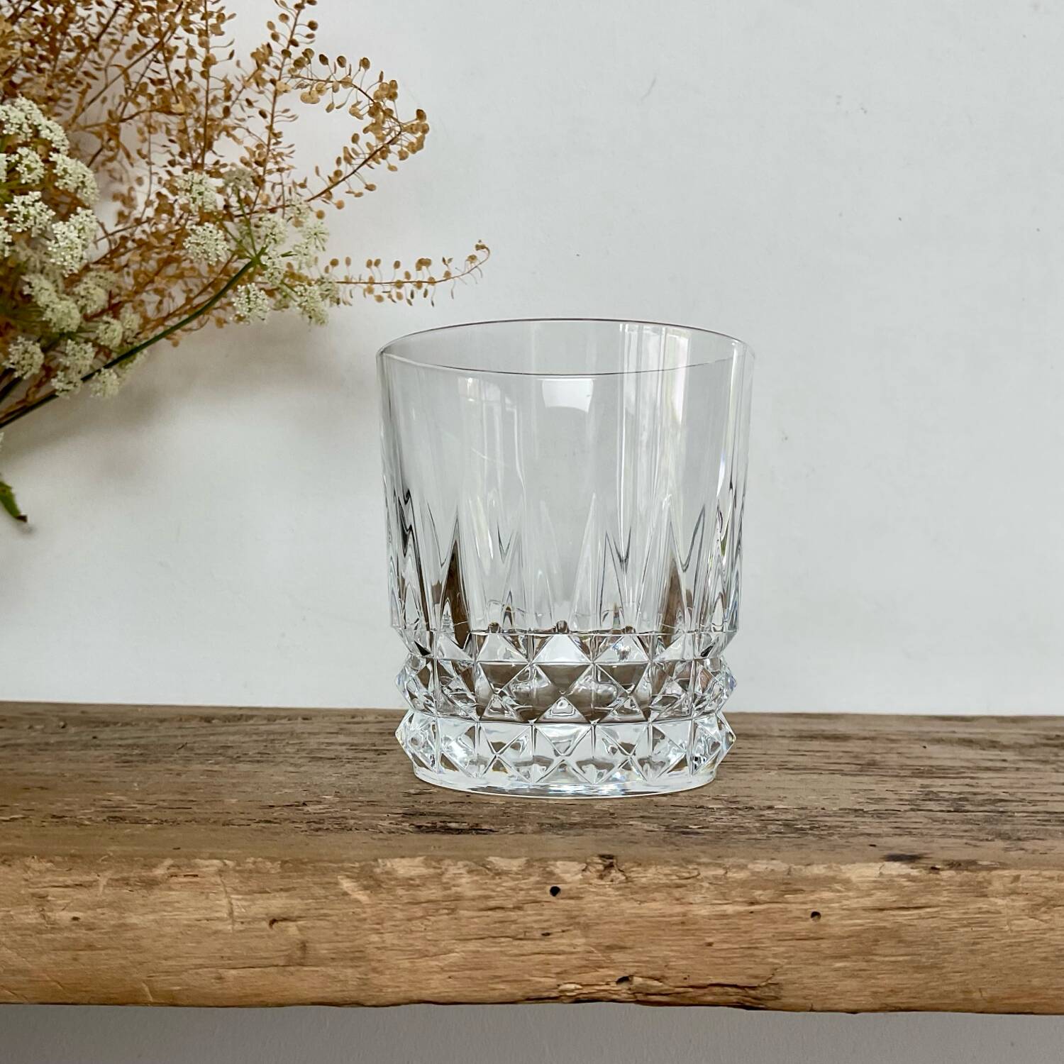 4 vintage whiskey glasses