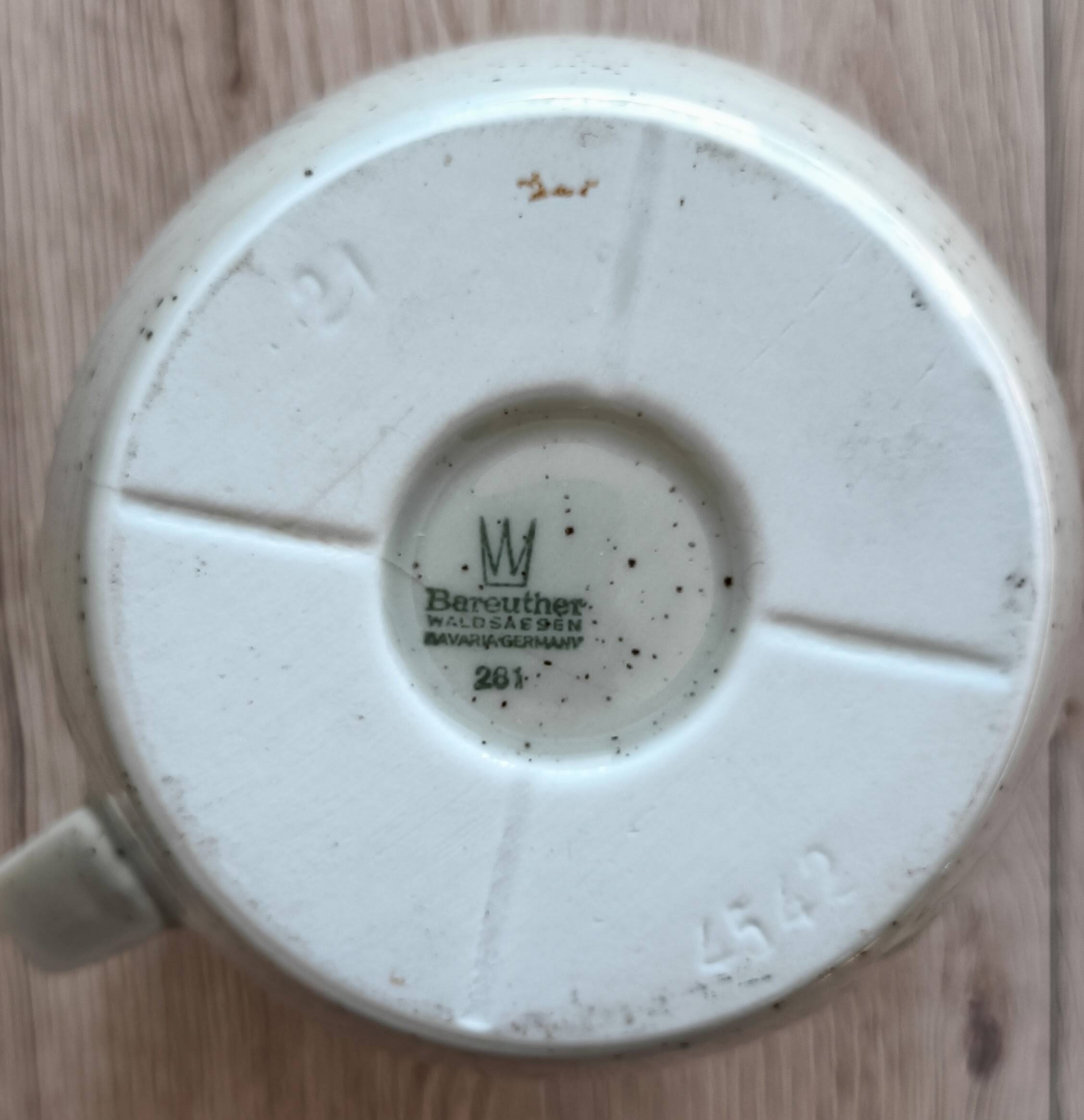 Bareuther Bavaria pyrite stoneware pitcher from the 70s