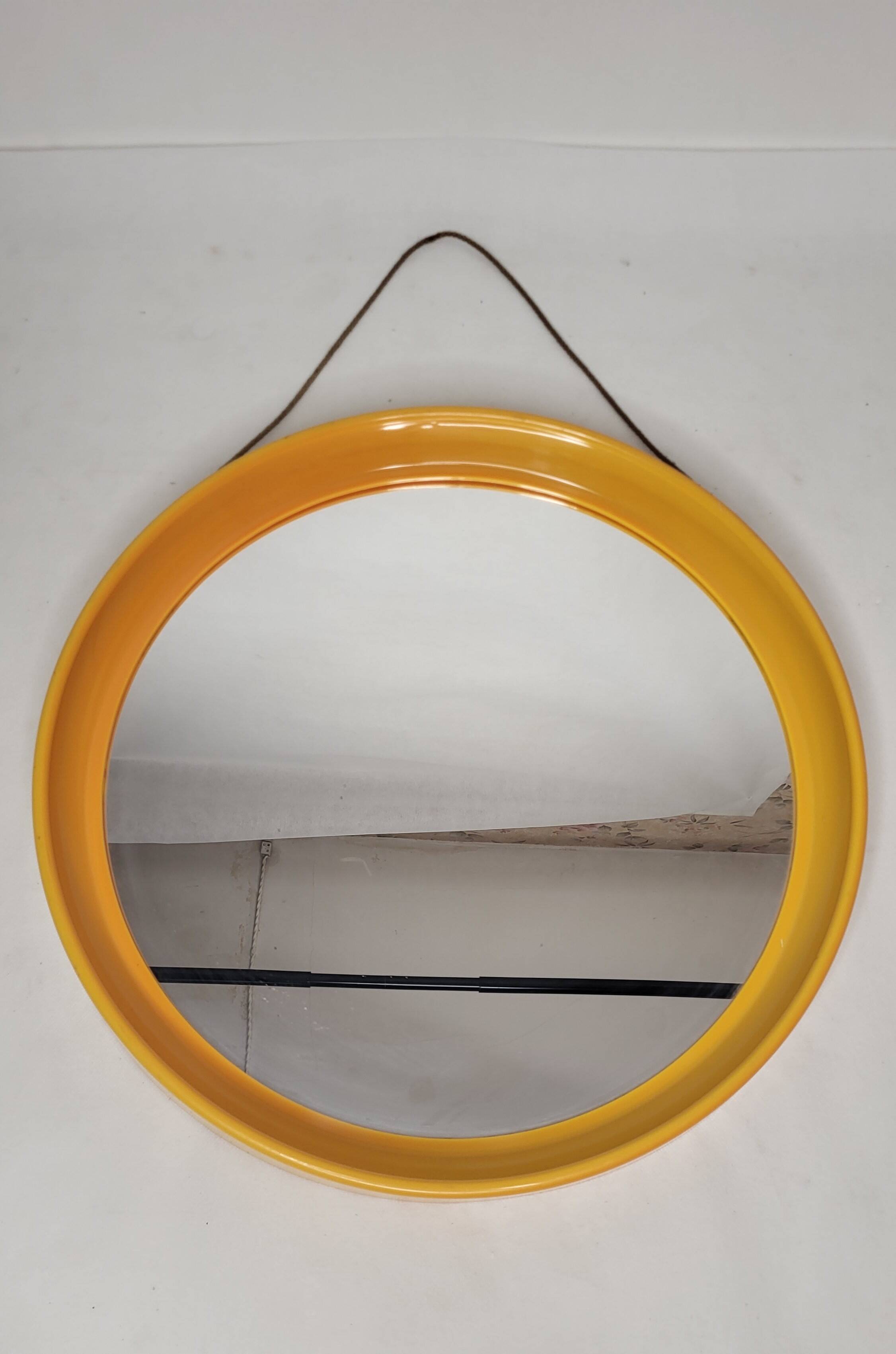 Vintage round mirror 70s