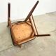 Lot de 4 chaises scandinaves hêtre et skai 60s