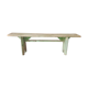 Original green patina bench