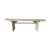 Original green patina bench
