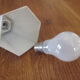 Bathroom wall lamp from the years 1930