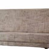 Vintage Sandinavian sofa in gray fabrics, wool sofa