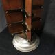 Old maps display postal counter turnstile 1900 in wood and metal