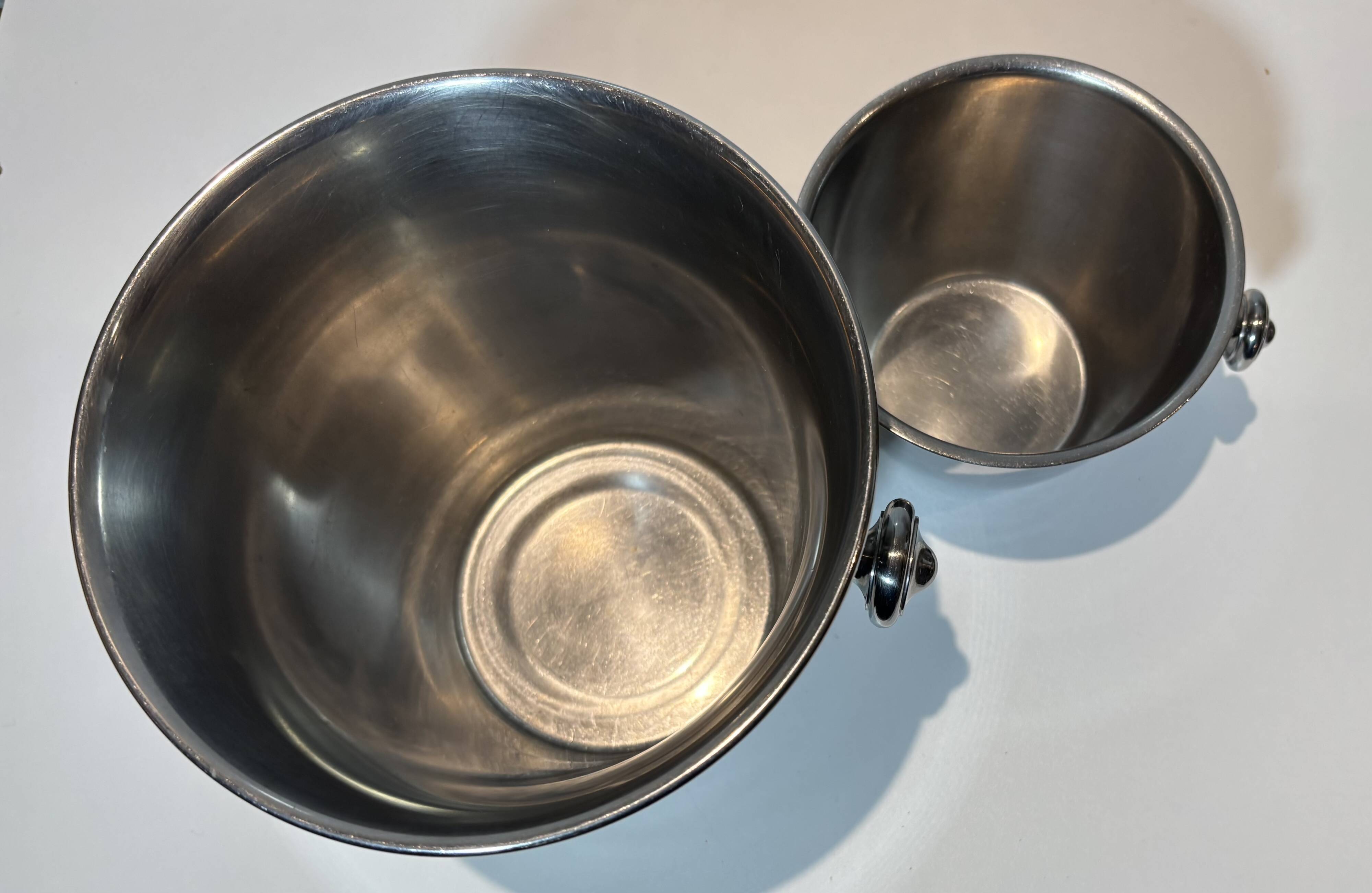 Set of 2 WMF "Hotel Germany" Champagne Coolers Stainless Steel