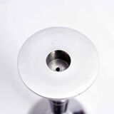 Chrome metal candlestick