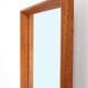 Minimalist Aarhus mid-century teak wall mirror / Danish modern design / 1960s / 1970s