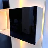 Mid-Century Modern backlight wall modular system by Acerbis. Italy 1970s