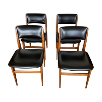 Ensemble de 4 chaises scandinaves