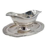 Christofle sauce maker in silver metal. Gallia Collection