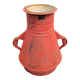 Amphora vase old enamelled sheet metal