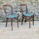 Pair of chairs Thonet n°28 model heart late nineteenth