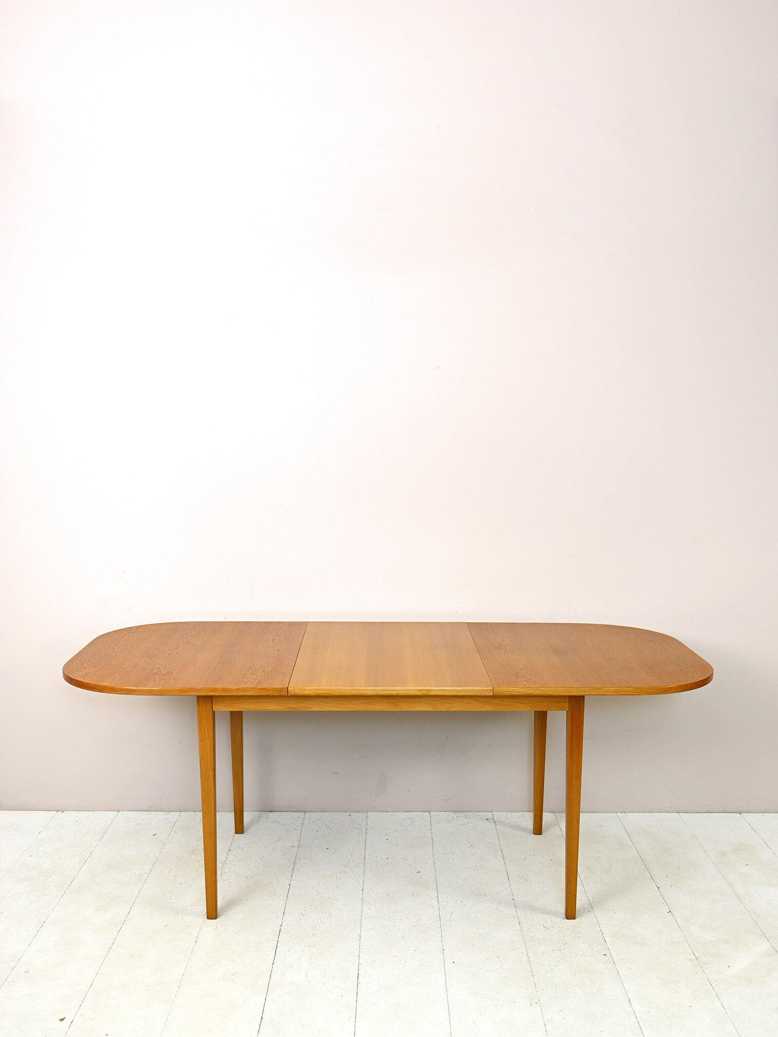 Scandinavian vintage oak extending table