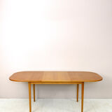 Scandinavian vintage oak extending table
