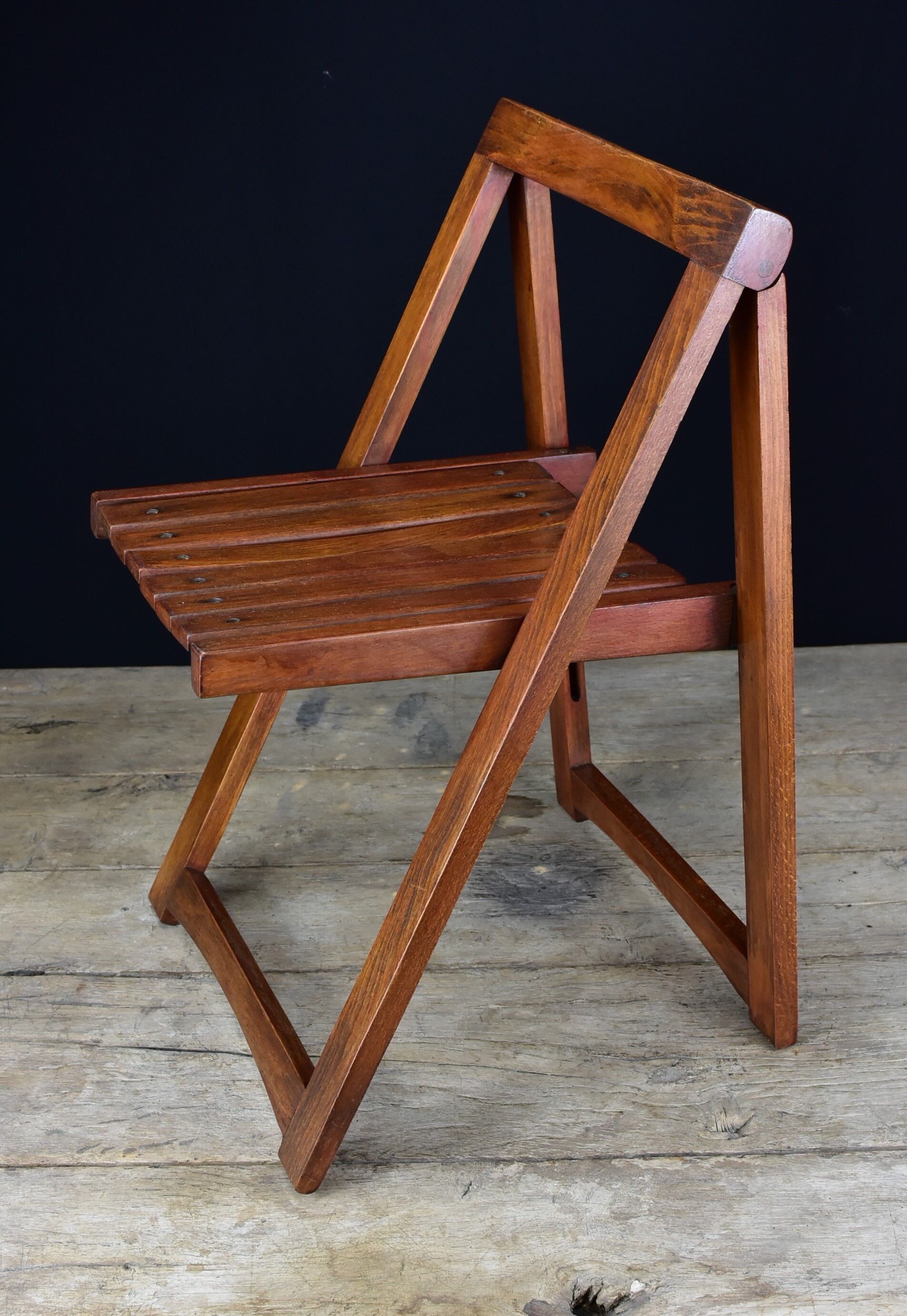 Vintage wood folding chair
