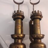 Paire de lampes en bronze