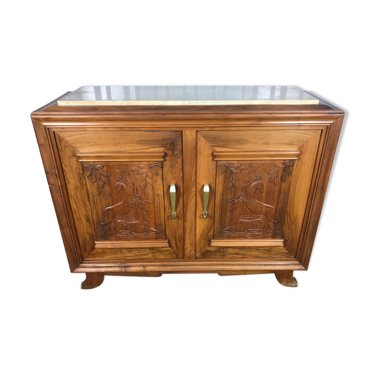 Art Deco buffet walnut carved