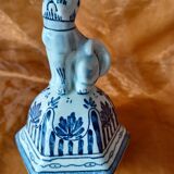Delfts potiche with lid.