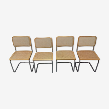 Chairs "traineau" par Marcel Breuer