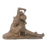 Terracotta sculpture, first half of the 20th century, mythological scene