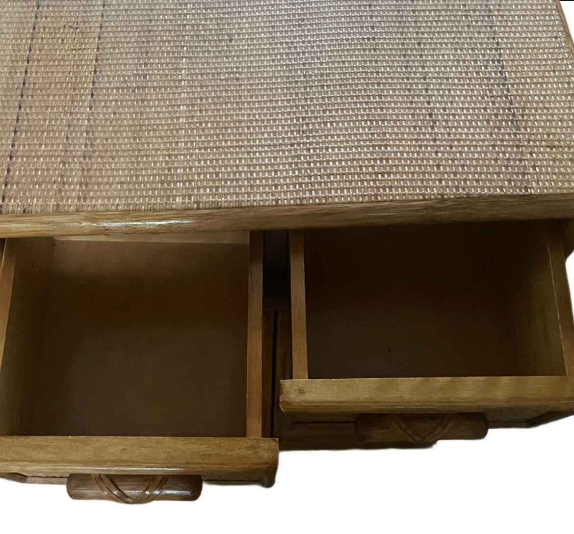 Small rattan and wicker buffet