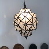Brass and copper suspension lamp