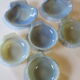 6 dishes with scallops in opaline from Arcopal in very good condition