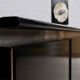 Steel and oak 70's enfilade by ludovico acerbis