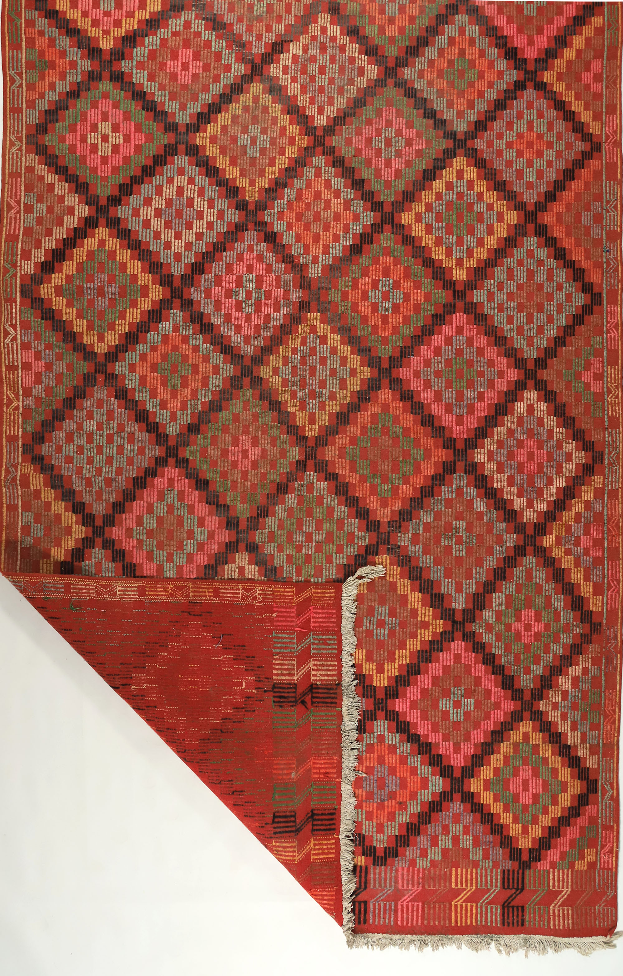 Anatolian handmade kilim rug 200 cm x 136 cm