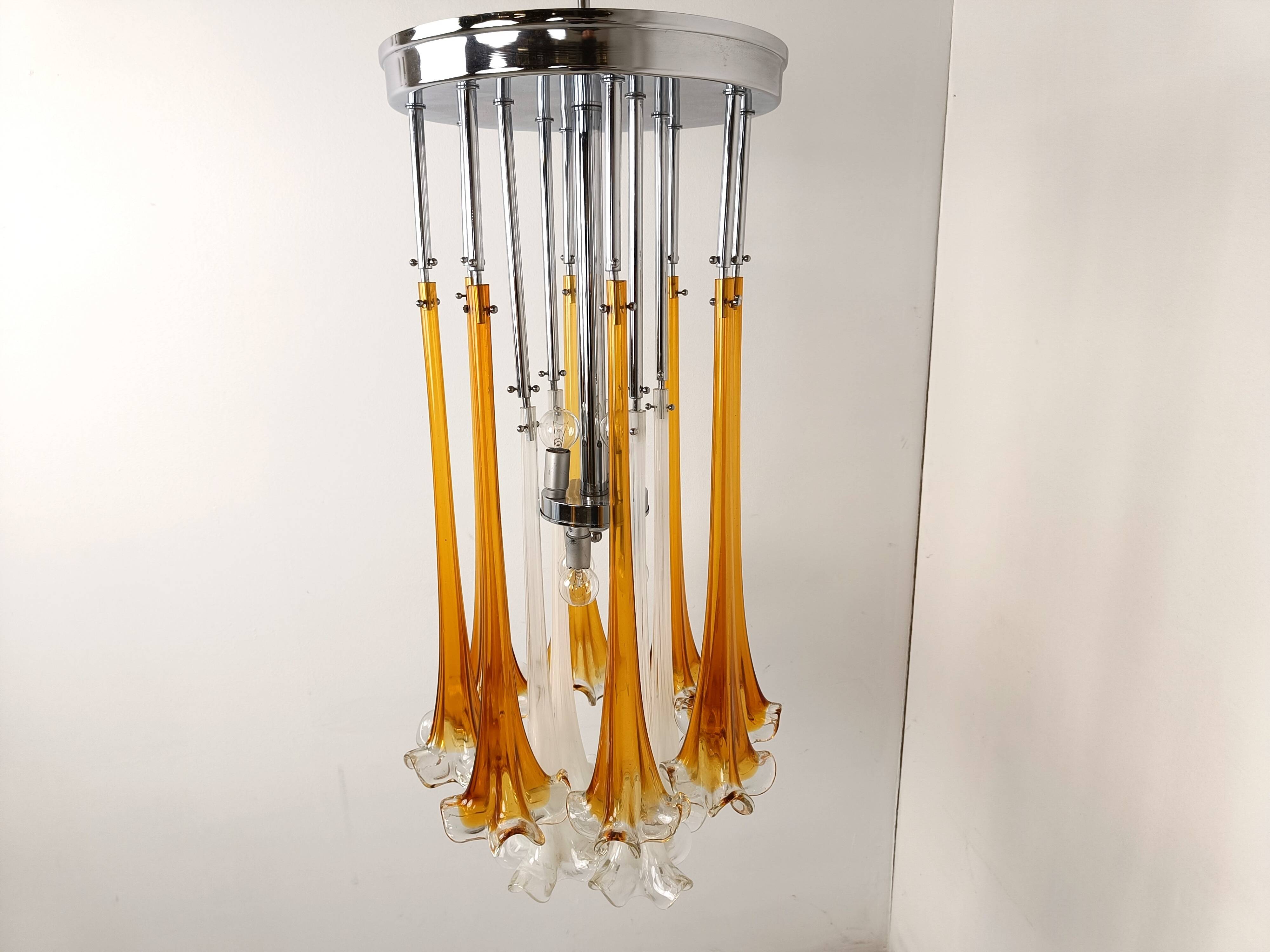 Vintage Paolo Venini chandelier, 1970s