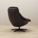 Leather swivel armchair, Danish design, 1960s, designer: H.W. Klein, manufacture: Bramin