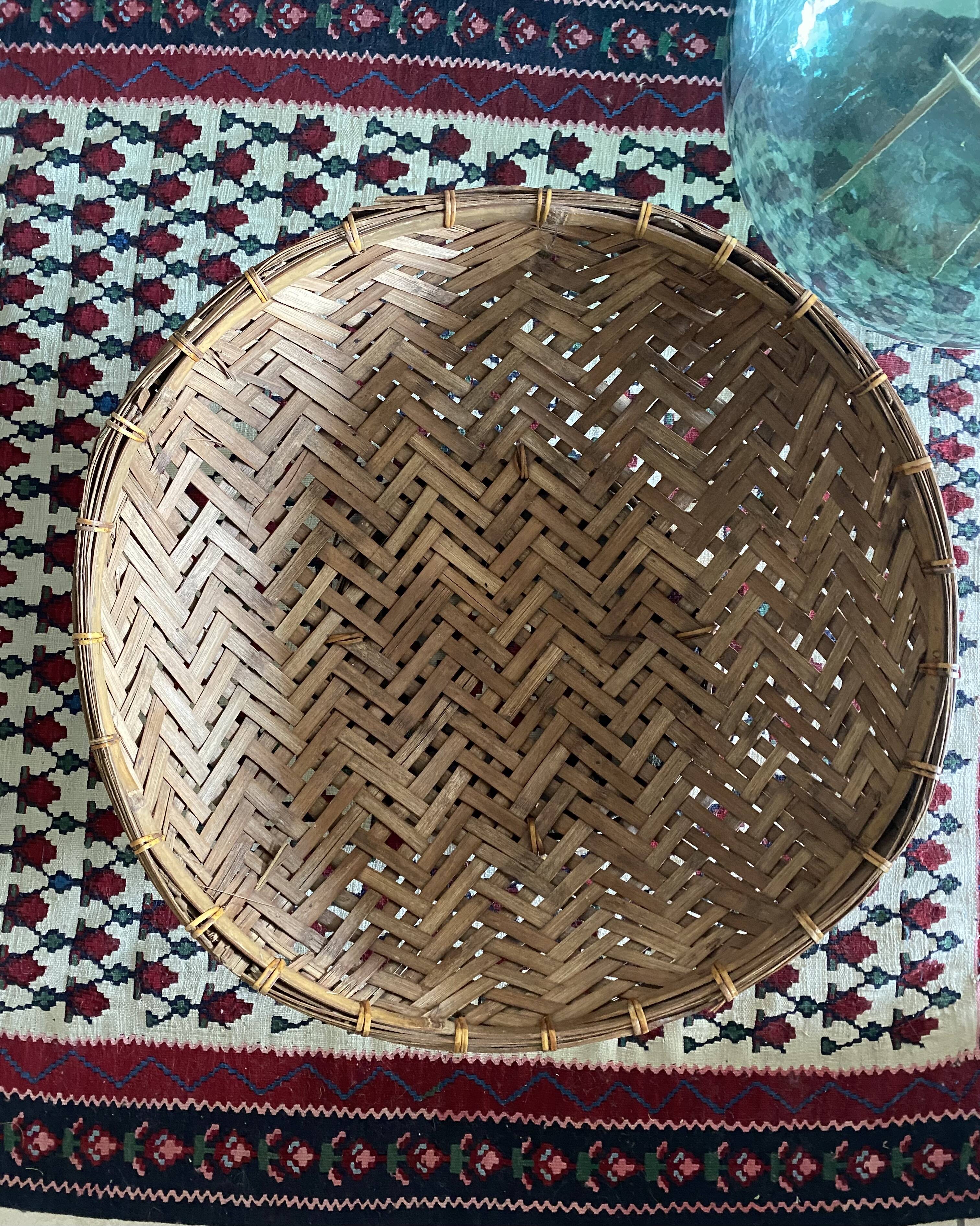 Bohemian bamboo XL panière