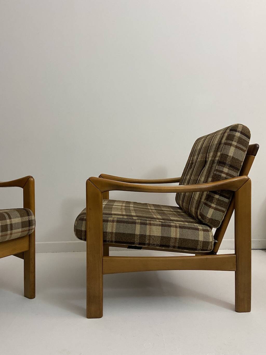 Vintage teak armchairs